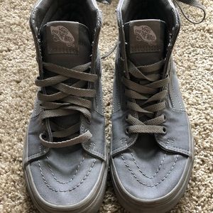 Gray Sk8-Hi Vans